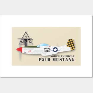 P51D Mustang Posters and Art